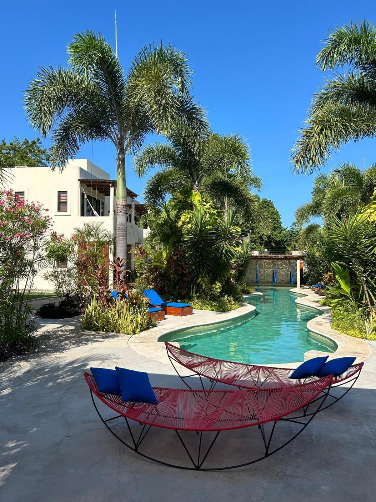 Hotel Blue Palm Bacalar Esterno foto